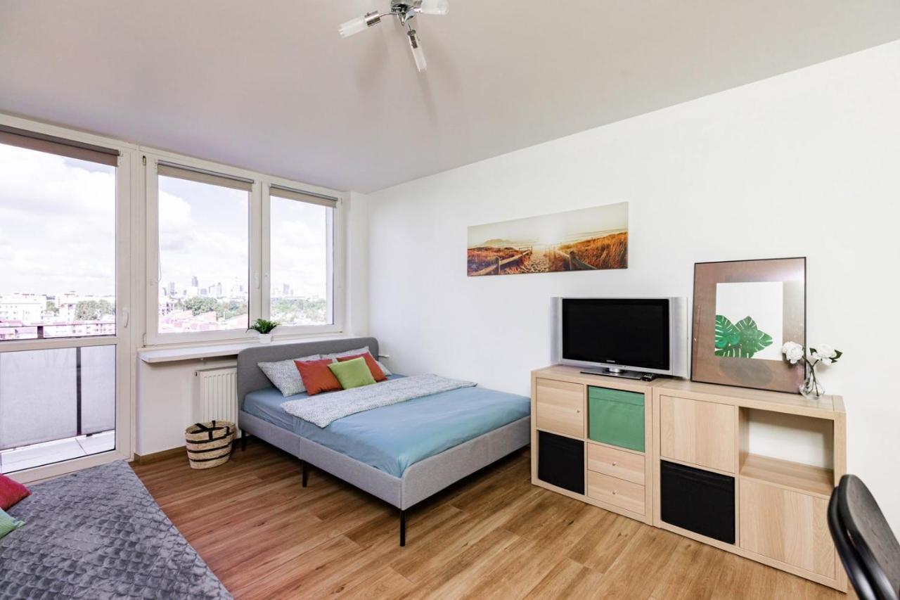 Superapart Saska 48A, Sleek 6Th-Floor Studio With Balcony & Elevator Access Warsaw Exterior photo